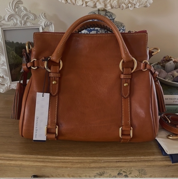 Dooney and Brourke Florentine Satchel Natural - Picture 3 of 7